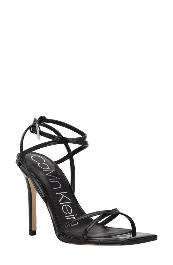 カルバンクライン レディース シューズ ヒール サンダル Calvin Klein Tegin Sandal Black ブラック