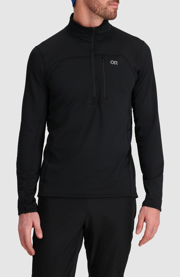 アウトドア問い合わせ メンズ アウター パーカー・スウェット ハーフジップ フリース Outdooresearch Vigor Half Zip Fleece Pullover Black 黒いこと