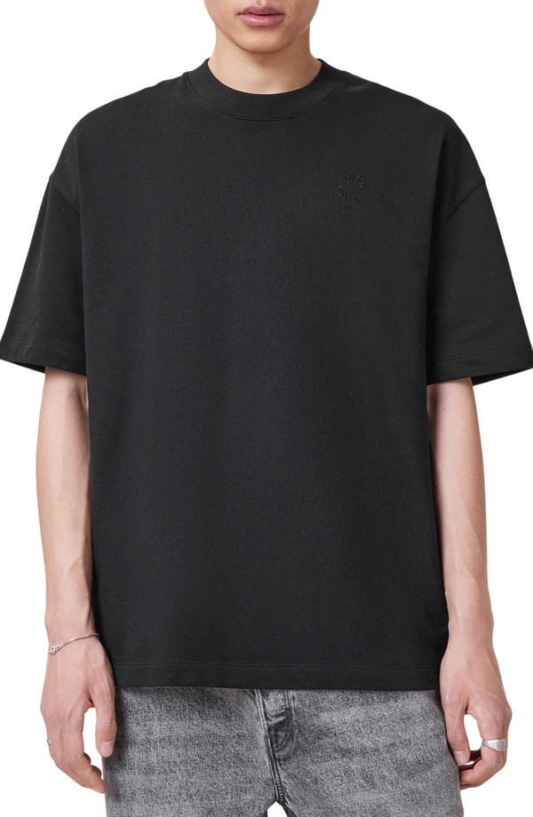 オールセインツ メンズ トップス Tシャツ AllSaints Haven T-Shirt Jet Black ブラック