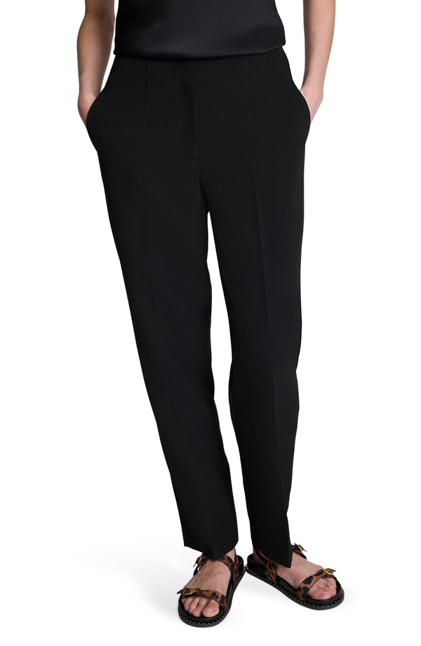 ケネスコール レディース ボトムス レギンストレート パンツ Kenneth Cole Luxe Twill Straight Leg Pants Black ブラック