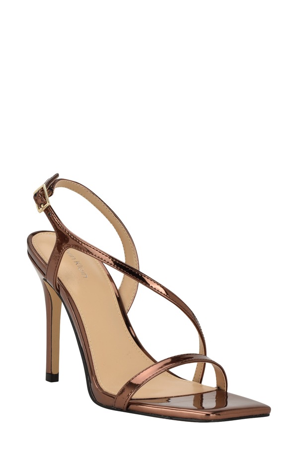 カルバンクライン レディース シューズ 踵 サンダル Calvin Klein Tansley Slingback Sandal Bronze
