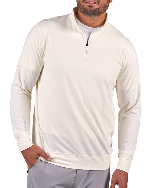ブラックローバー メンズ アウター パーカー・スウェット Black Clover Members Only Quarter-Zip Vanilla Stone ストーン｜ReVida 店