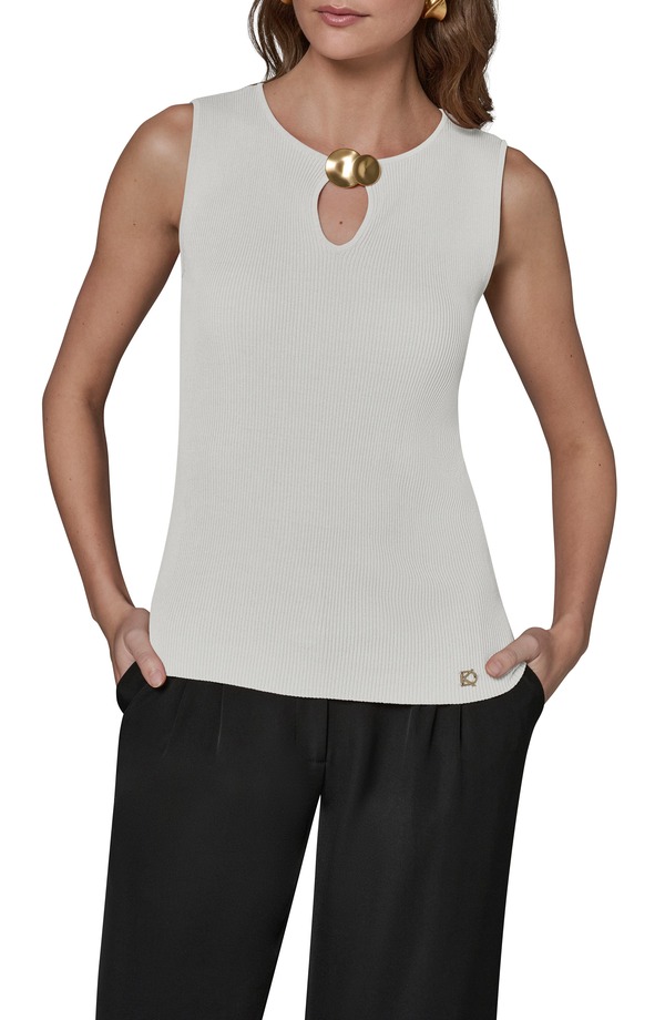 ダナ キャラン ニューヨーク レディース アウター ジャケット・ブルゾン Donna Karanew York Rib Tank Cream クリーム 22,176円