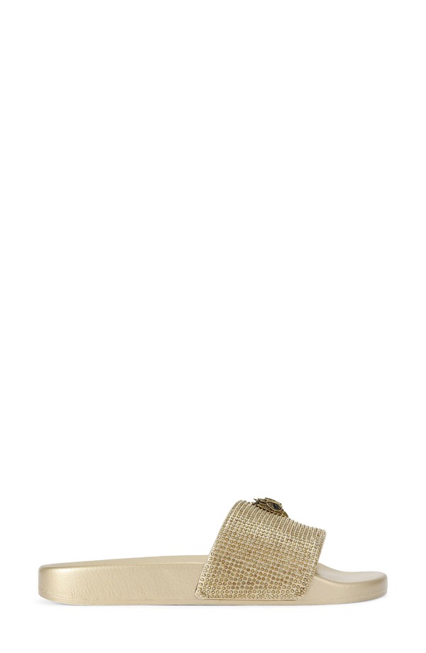 カートジェイガーロンドン レディース シューズ サンダル Kurt Geiger London Meena Eagle Slide Sandal Gold/ Gold ゴールド