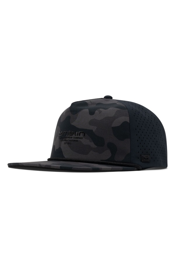 メリン メンズ アクセサリー 帽子 Melin Coronado Hydrolite Performance Snapback Hat Black Camo ブラック｜ReVida 店
