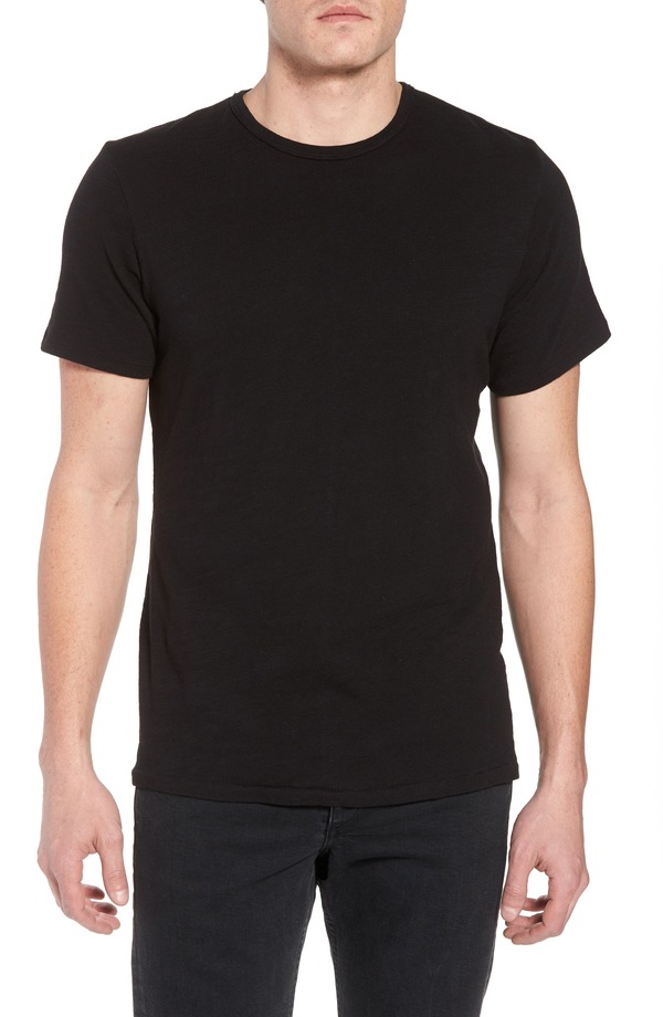 ラグアンドボーン メンズ トップス Tシャツ コットン rag & bone Classic Flame Slub Cotton T-Shirt Jet Black ブラック
