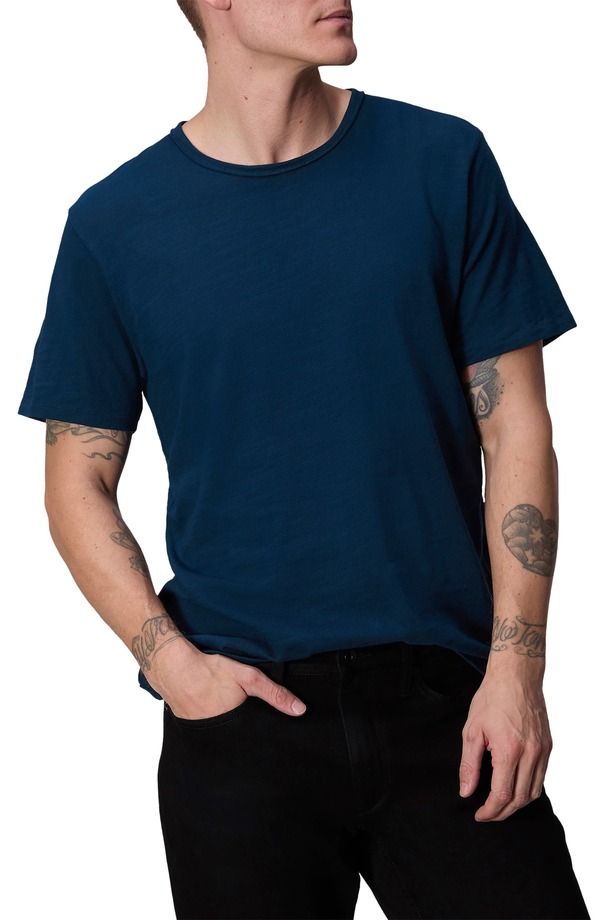 ラグアンドボーン メンズ トップス Tシャツ コットン rag & bone Classic Flame Slub Cotton T-Shirt Navy ネイビー