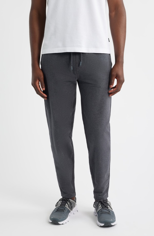 マック ウェルダン メンズ ボトムス 心地好いズボン下 パイル スウェットパンツ 綿織物 Mack Weldon Ace Stretch Cotton French Terry Sweatpants Charcoal Heather 濃灰色