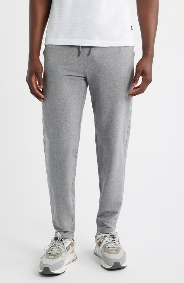 マック ウェルダン メンズ ボトムス 心地好いズボン下 パイル スウェットパンツ 綿織物 Mack Weldon Ace Stretch Cotton French Terry Sweatpants Grey Heather 薄墨色