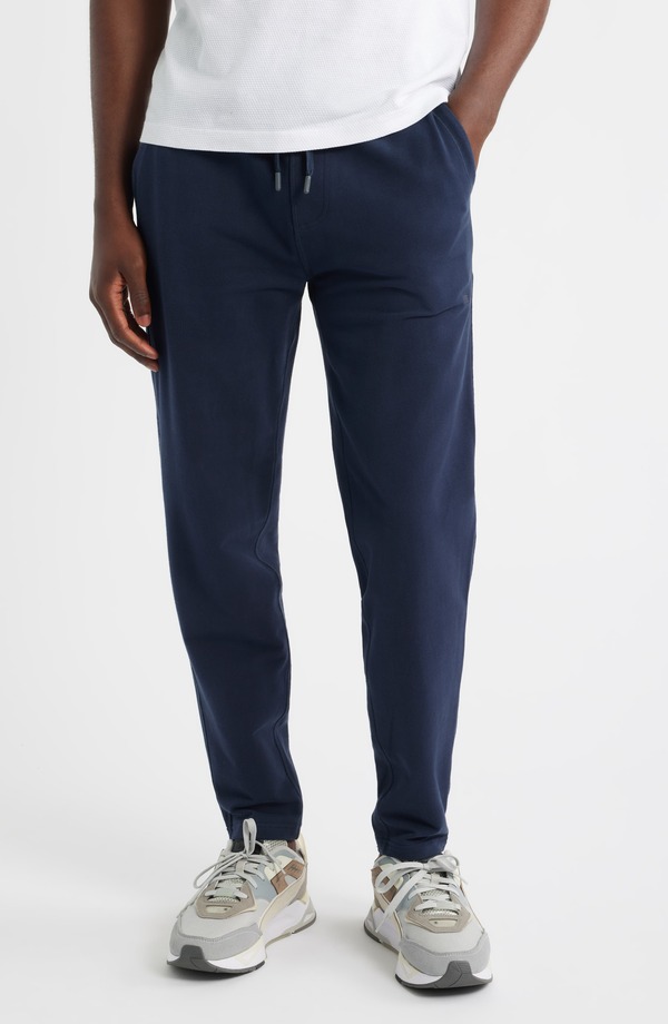 マック ウェルダン メンズ ボトムス 心地好いズボン下 パイル スウェットパンツ 綿織物 Mack Weldon Ace Stretch Cotton French Terry Sweatpants Total Eclipse