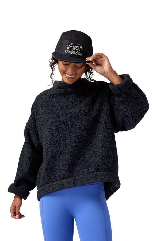 バックカントリー レディース アウター ジャケット・ブルゾン フリース Backcountry Wander Pile-Fleece Mock-Neck Top - Women Black ブラック