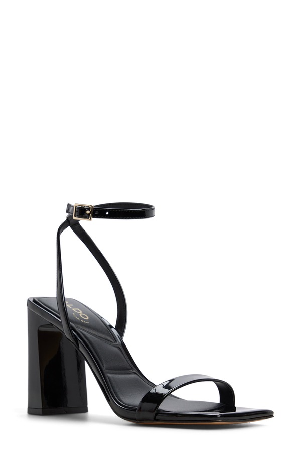 アルド レディース シューズ 踵 サンダル アンクル ALDO Azzirankle Strap Sandal Black 黒いこと