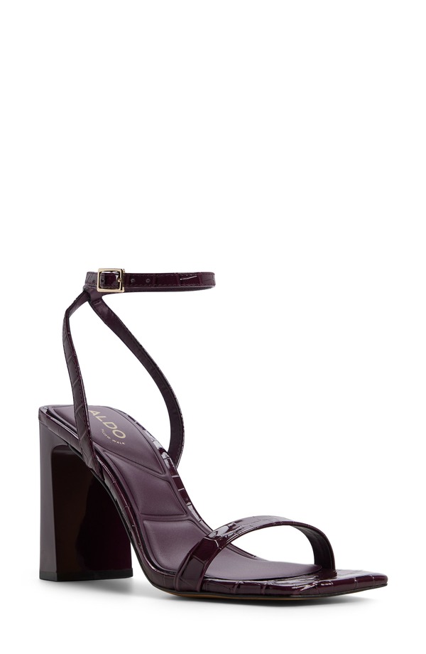 アルド レディース シューズ 踵 サンダル アンクル ALDO Azzirankle Strap Sandal Bordo