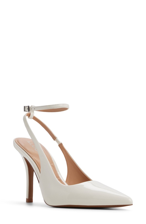 アルド レディース シューズ 踵 アンクル ALDO Nikoletta Pointed Toe Ankle Strapump Other White 白いこと
