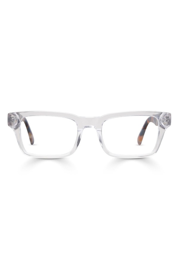 アイブブス レディース アクセサリー サングラス・アイウェア eyebobs Fare N Square 50mm Squareadinglasses Clear Crystal/ Orange Temples オレンジ