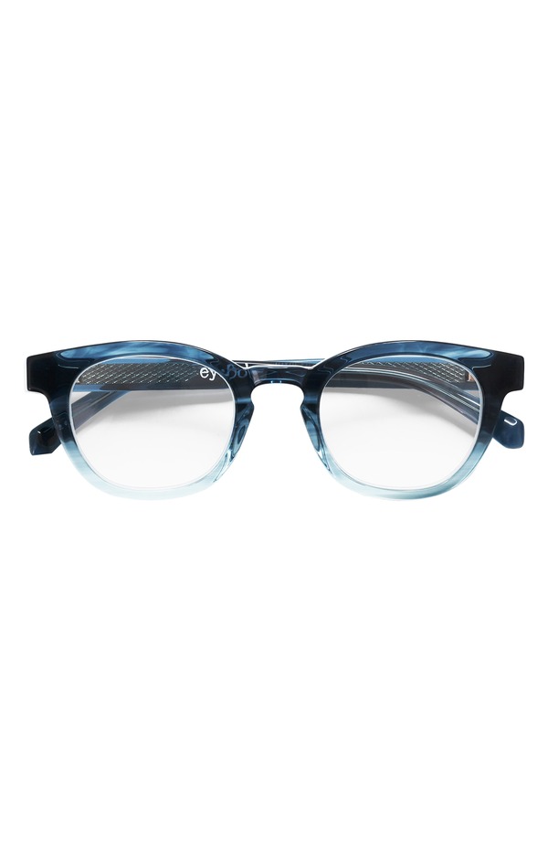 アイブブス レディース アクセサリー サングラス・アイウェア eyebobs Waylaid 45mm Round Readinglasses Blue Fade/ Clear ブルー
