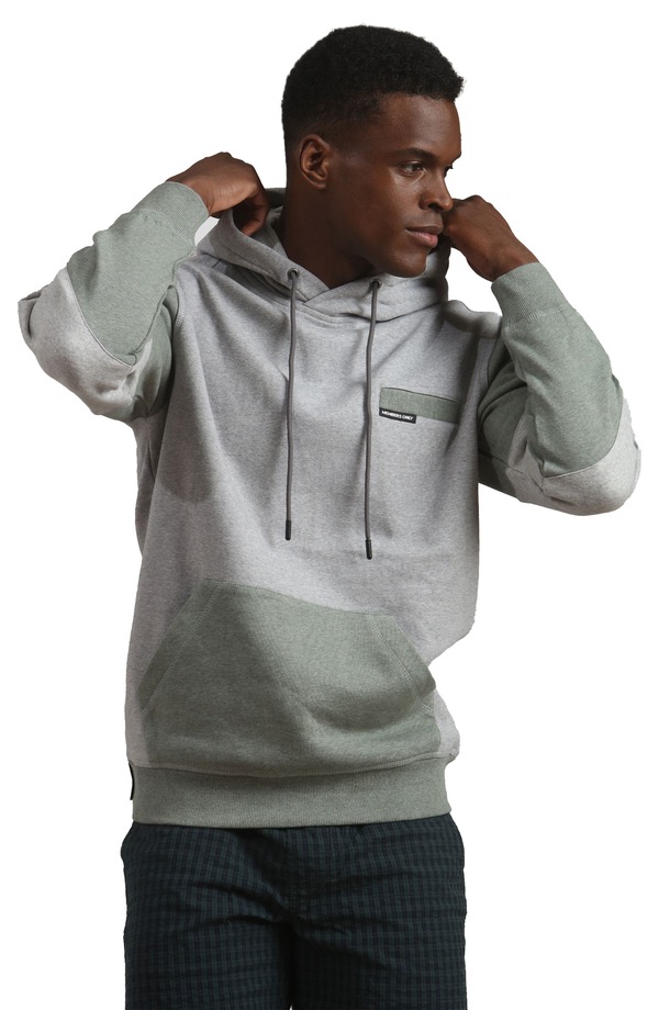 メンバーズオンリー メンズ アウター パーカー・スウェット シャツ カラーブロック Members Only Drew Colorblock Hooded Sweatshirt Ash アッシュ｜ReVida 店