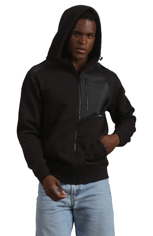 メンバーズオンリー メンズ アウター パーカー・スウェット Members Only Austin Zip-Up Hoodie Black ブラック