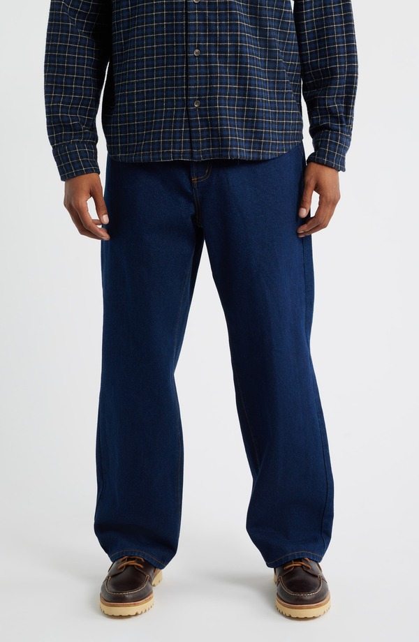 オベイ メンズ ボトムス デニムパンツ ジーンズ Obey Classic Baggy Jeans Rinse Indigo インディゴ