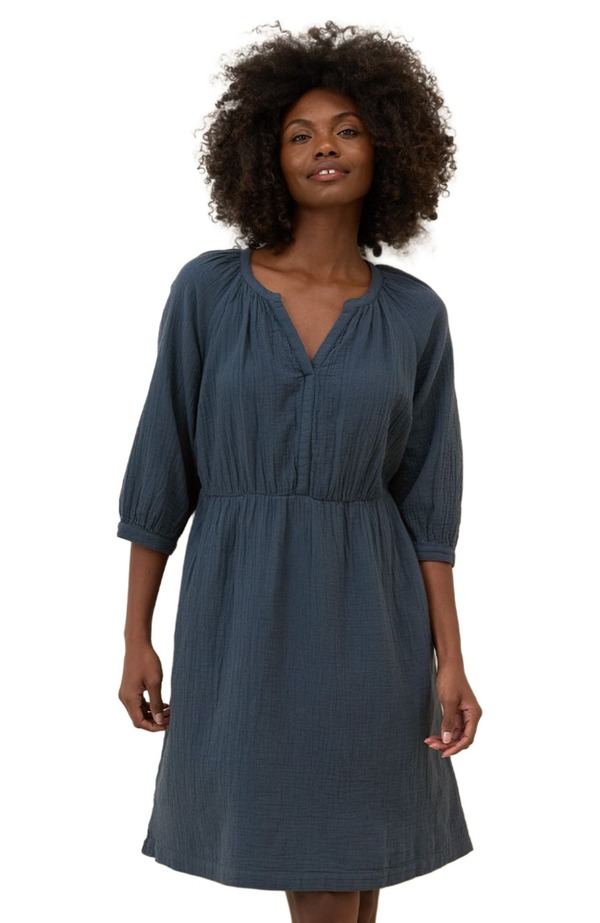 パクト レディース ボトムス カジュアルパンツ コットン Pact Organicotton Coastal Double Gauze Peasant Dress French Navy ネイビー｜ReVida 店 19,330円