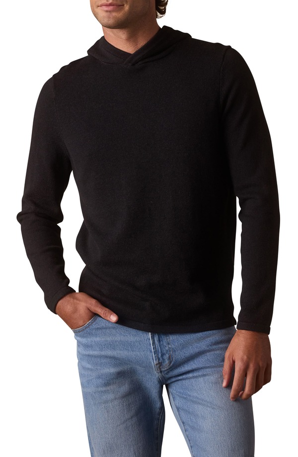 ノーマルブランド メンズ アウター パーカー・スウェット セーター The Normal Brand Jimmy Essential Hooded Sweater Black ブラック|ReVida 店