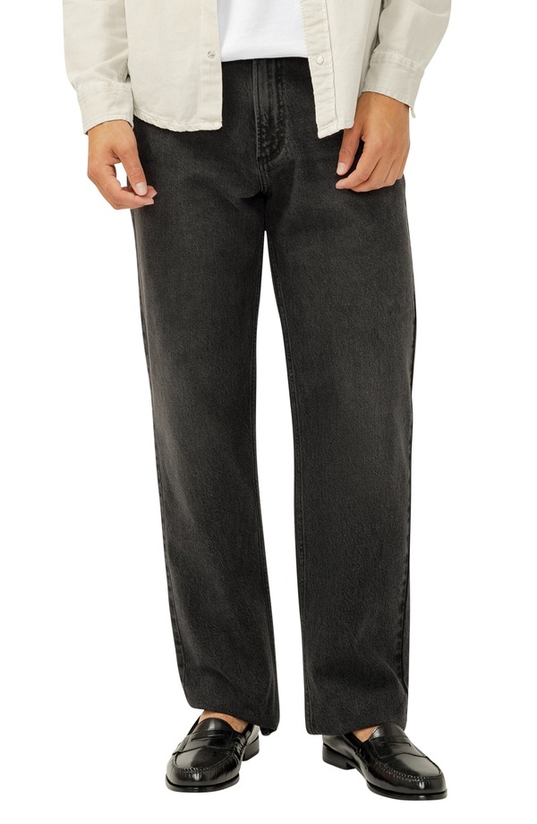 しろがね色 デニム メンズ ボトムス ジーンズズボン下 引っ切り無い Silver Jeans Co. Relaxed Straight Leg Jeans Onyx