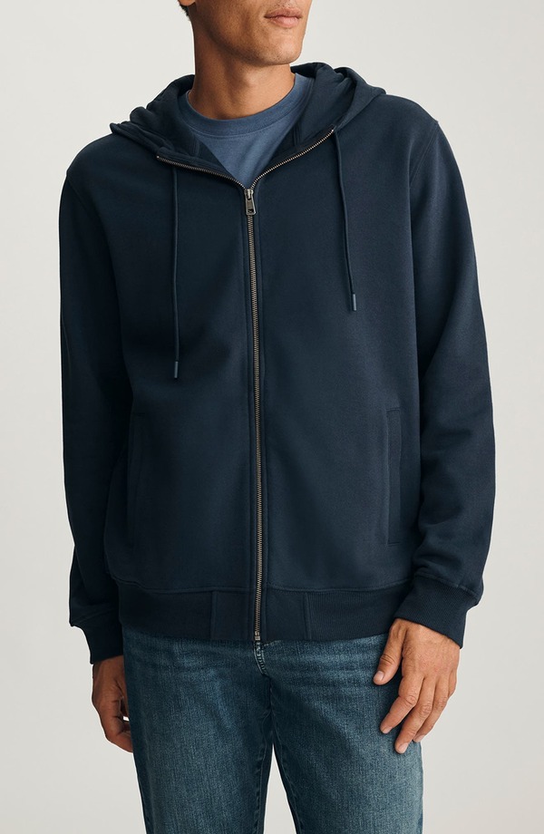 マーヴィ ジーンズ メンズ アウター パーカー・スウェット リラックスフィット コットン Mavi Jeans Relaxed Fit Cotton Zip Hoodie Total Eclipse