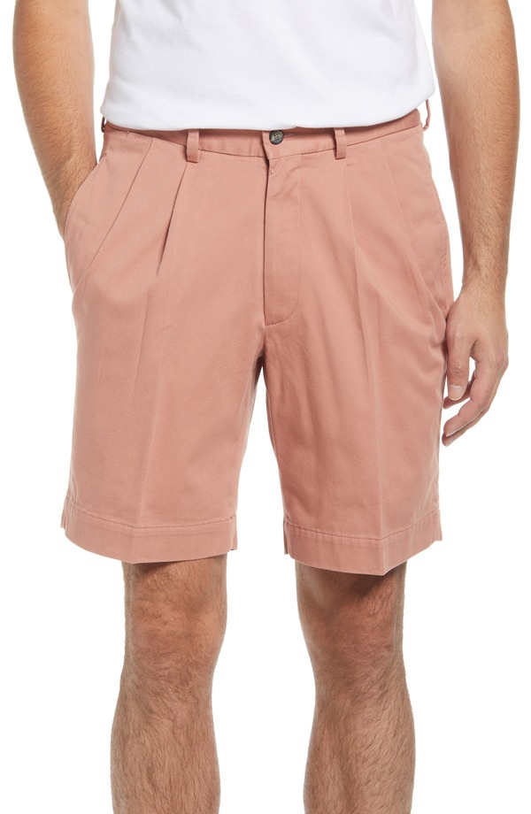 ベール メンズ ボトムス ハーフパンツ・ショーツ プリーツ ショートパンツ Berle Charleston Khakis Pleated Chino Shorts Charleston Brick 21,226円