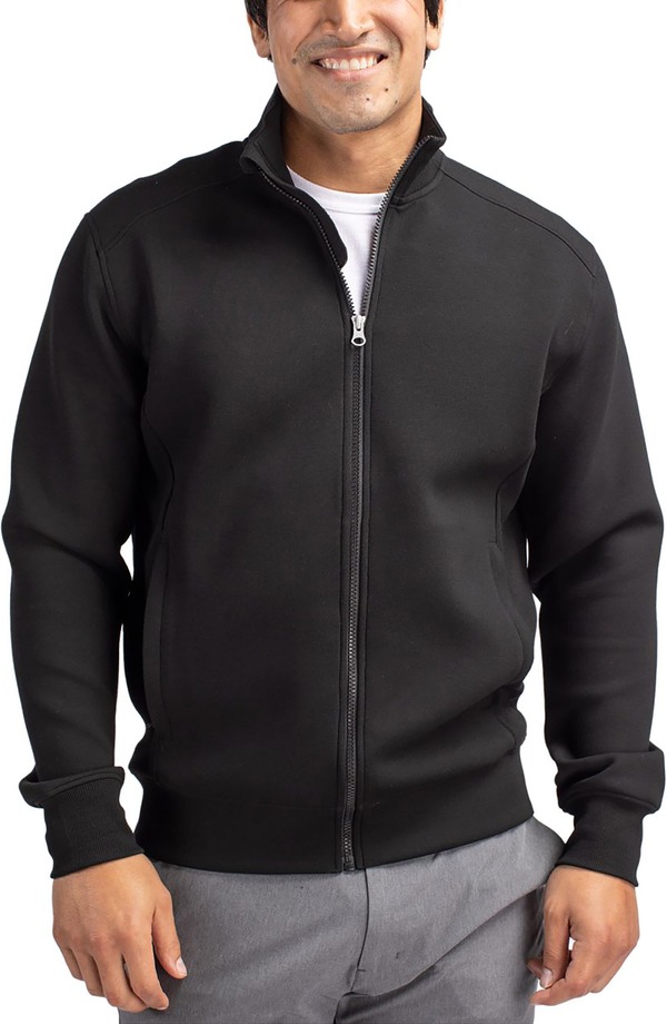 カッターアンドバック メンズ アウター パーカー・スウェット ジャケット Cutter & Buck Roam Full Zip Jacket Black ブラック|ReVida 店