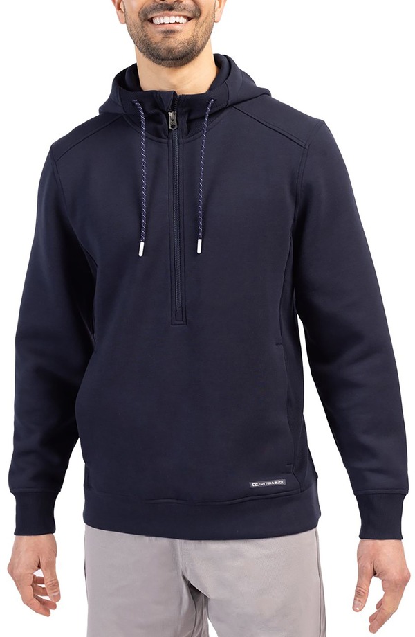 カッターアンドバック メンズ アウター パーカー・スウェット Cutter & Buck Roam Pullover Hoodie Navy Blue ネイビー｜ReVida 店