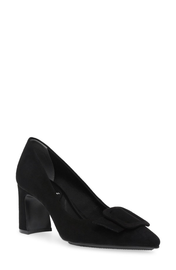 アンクライン レディース シューズ ヒール Anne Klein Bentley Buckle Pump Black ブラック