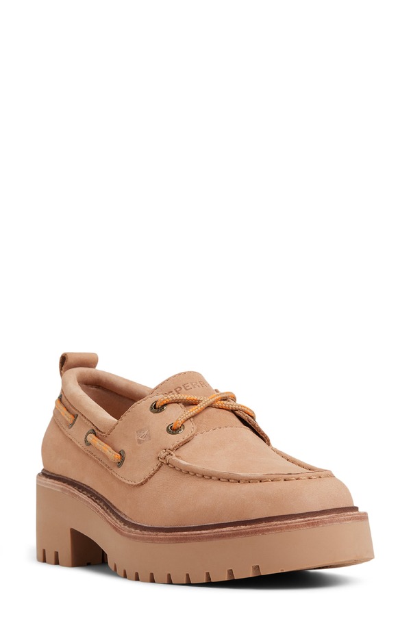 スペリー レディース シューズ スリッポン・ローファー Sperry Authentic Originalug Boat Shoe Tan タン