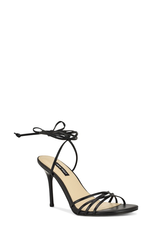 ナインウェスト レディース シューズ 踵 サンダル アンクル Nine West Opelankle Wrap Sandal Black 黒いこと