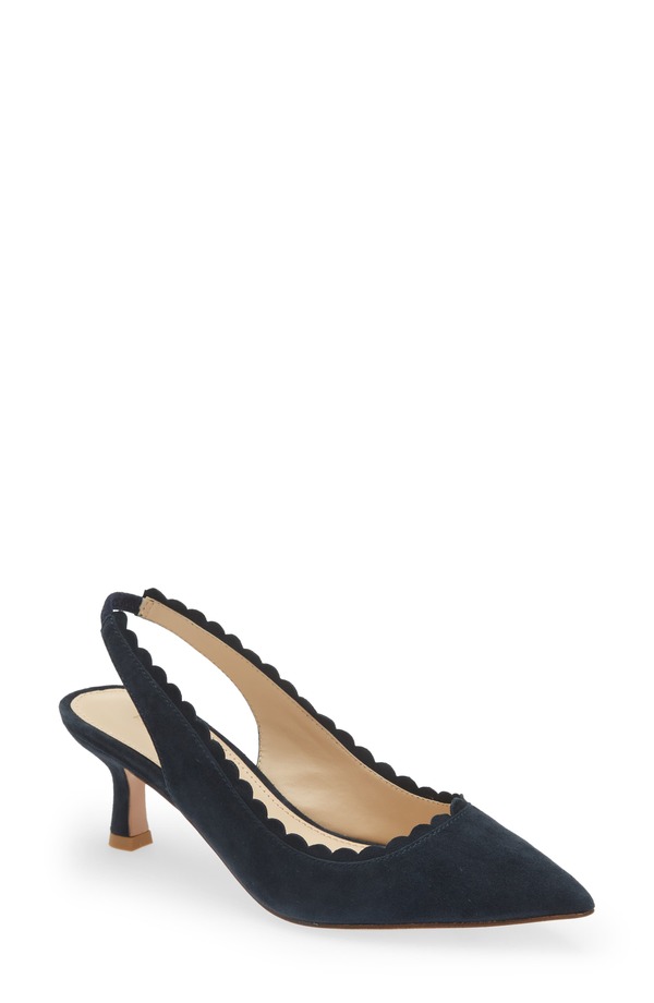 ペレモーダ レディース シューズ 踵 Pelle Moda Kelsa Slingback Pump Midnight