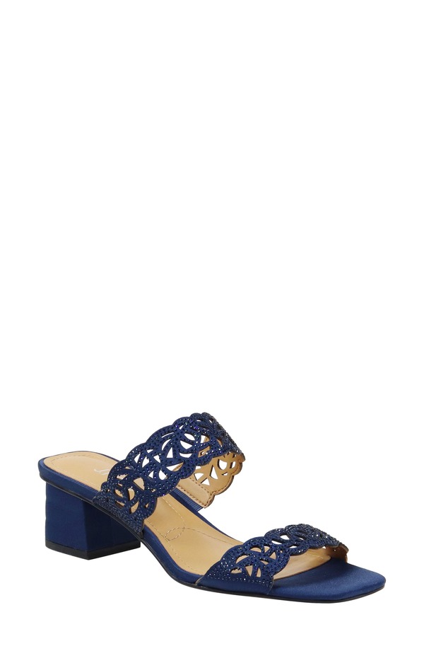 ジェイレニー レディース シューズ 踵 サンダル J. Rene Keetana Sandal Navy 米国海軍