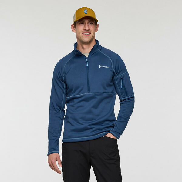 コートパクシー メンズ アウター ジャケット・ブルゾン フリース Cotopaxi Tempa Fleece Half-Zipullover - Men's Deep Sea｜ReVida 店