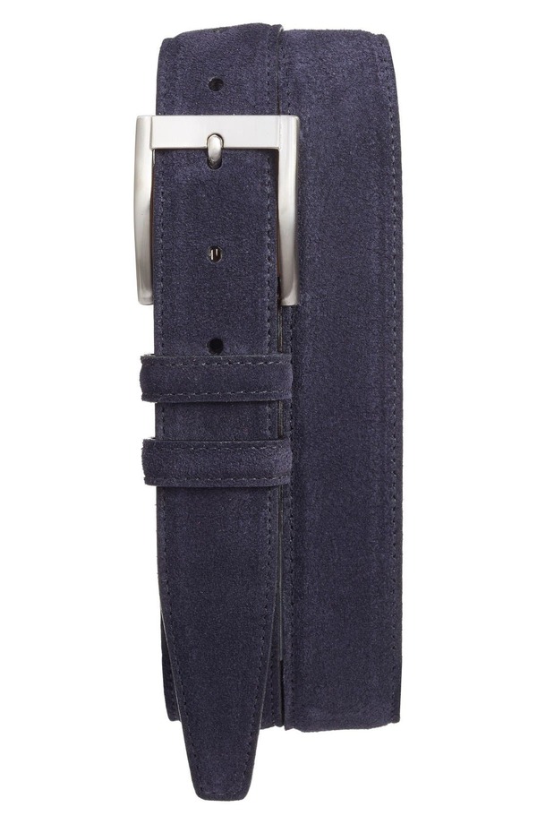 トリノ メンズ 付属品 胴締め スエードクロス Torino Suede Belt Navy 米国海軍