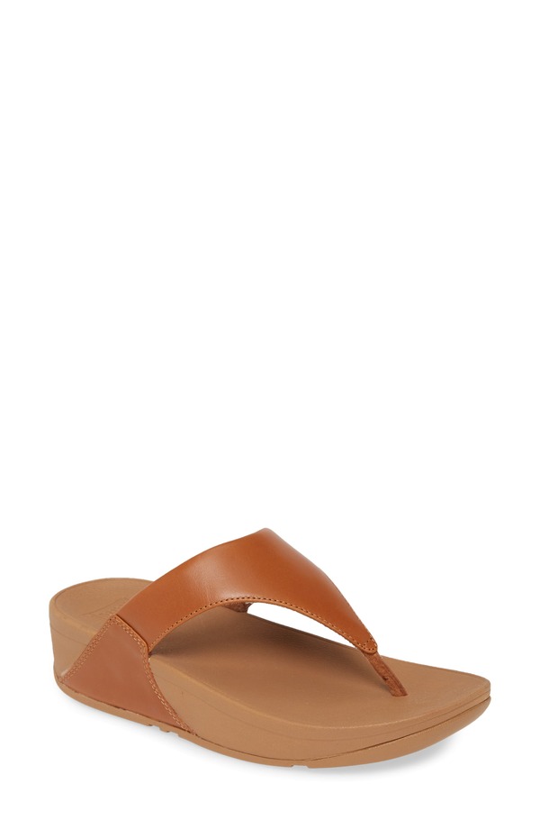 フィットフロップ レディース シューズ ヒール FitFlop Lulu Flip Flop Lightan Leather タン