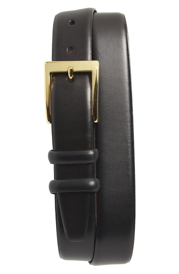 トリノ メンズ 付属品 胴締め なめし革 Torino Double Buckleather Belt Black 黒いこと