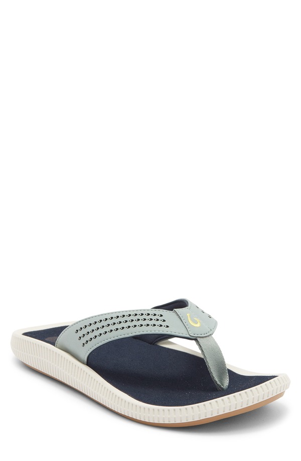 オルカイ メンズ シューズ サンダル OluKai Ulele Flip Flop Seagreen / Trench Blue 青色