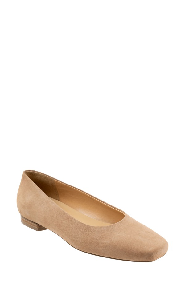 トロッターズ レディース シューズ パンプス Trotters Honor Flat - Multiple Widths Available Taupe Nubuck トープ｜ReVida 店