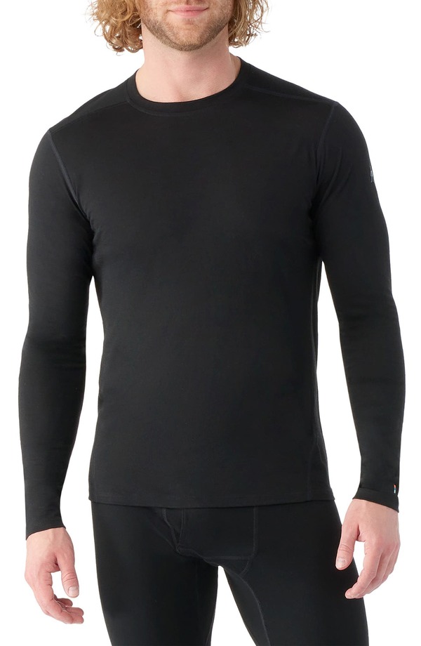 スマートウール メンズ トップス Tシャツ クルーネック Smartwool Classic All Season Merino Base Layer Long Sleeve Crewneck Top Black ブラック