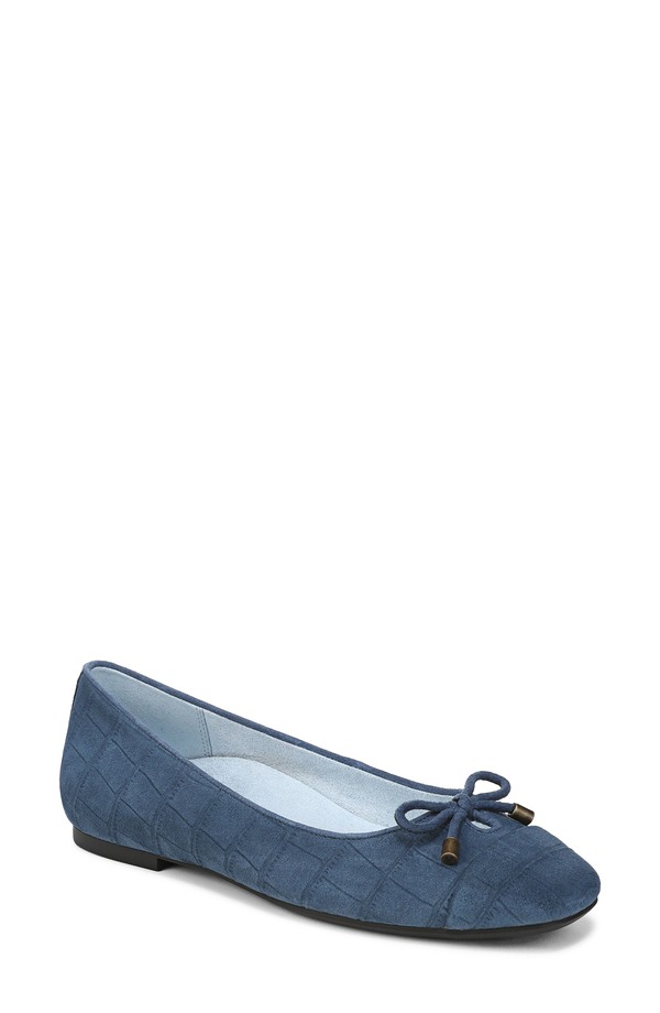 バイオニック レディース シューズ パンプス キャップ Vionic Klara Cap Toe Ballet Flat Dark Denim デニム