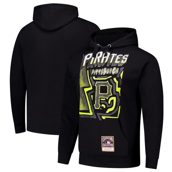 ミッチェル\u0026ネス メンズ アウター パーカー・スウェット Men\u0027s Mitchell \u0026 Ness Black Pittsburgh Piratesidewalk Sketch Pullover Hoodie Black 黒いこと