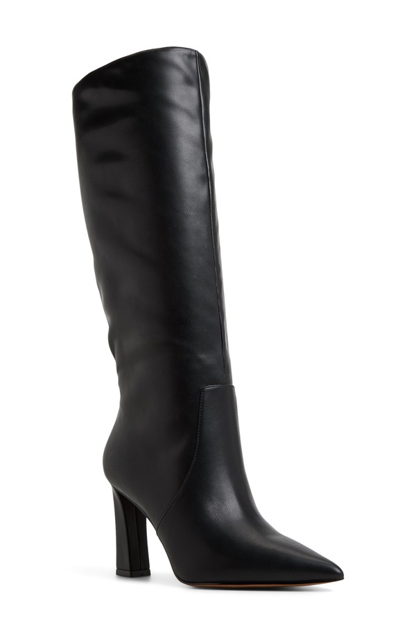 アルド レディース シューズ ブーツ・レインブーツ ALDO Nathalee Pointed Toe Knee High Boot Open Black ブラック