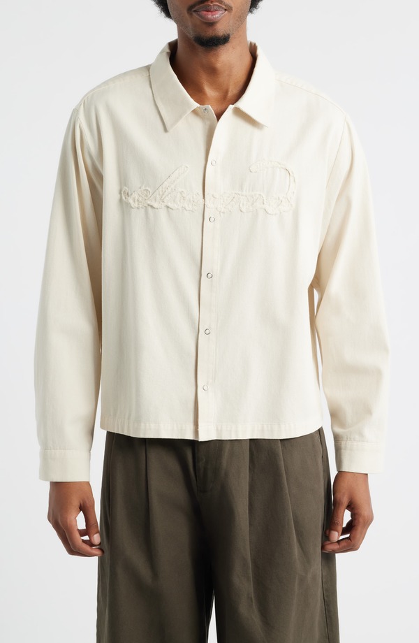 エルウッド メンズ トップス シャツ カットアウト Elwood Cut Out Appliqu Snap-Up Shirt Parlor
