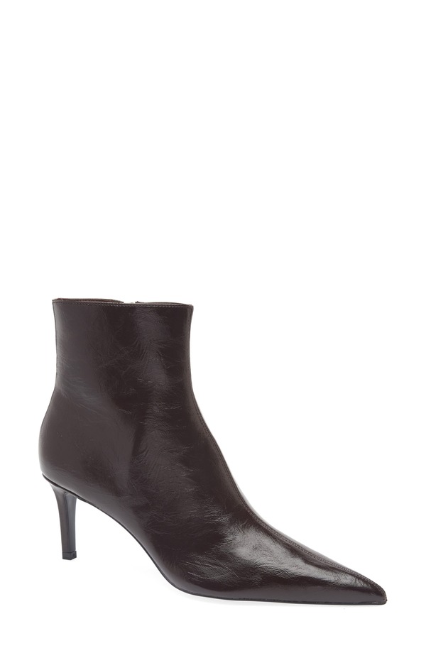 マンゴ レディース シューズ ブーツ・レインブーツ MANGO Valle Pointed Toe Bootie Burgundy バーガンディ