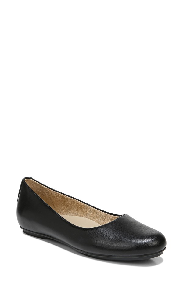 ナチュライザー レディース シューズ パンプス Naturalizer True Colors Maxwell Flat Black Leather ブラック