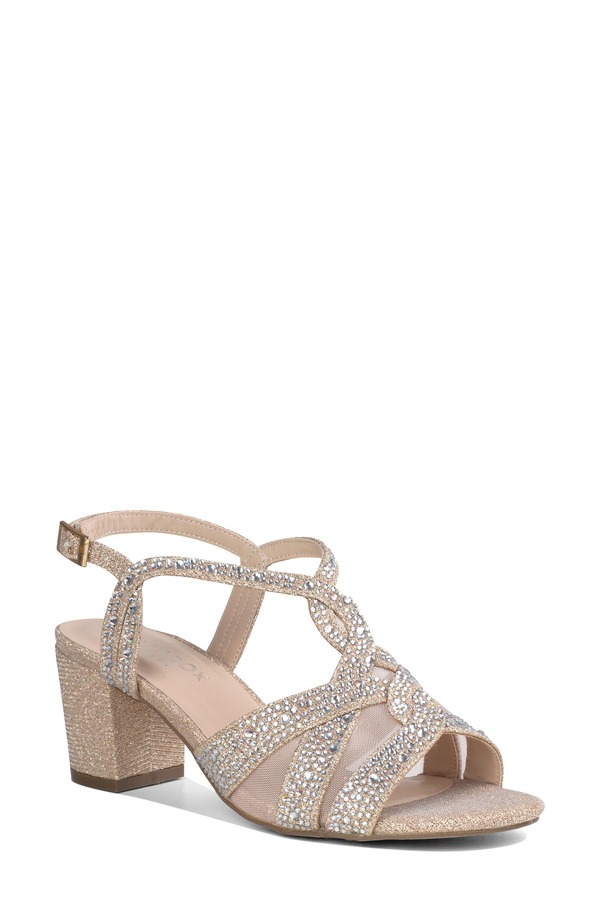 パラドックスロンドン レディース シューズ ヒール サンダル Paradox London Pink Nadia Block Heel Sandal Champagne シャンパン｜ReVida 店