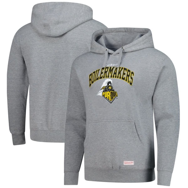 ミッチェル\u0026ネス メンズ アウター パーカー・スウェット Men\u0027s Mitchell \u0026 Ness Heather Gray Purdue Boilermakers Classic Arch Pullover Hoodie Heather Gray 薄墨色